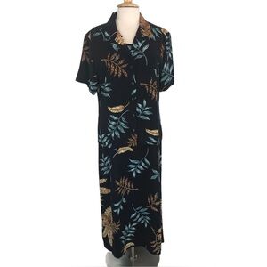 Floral Black Dress